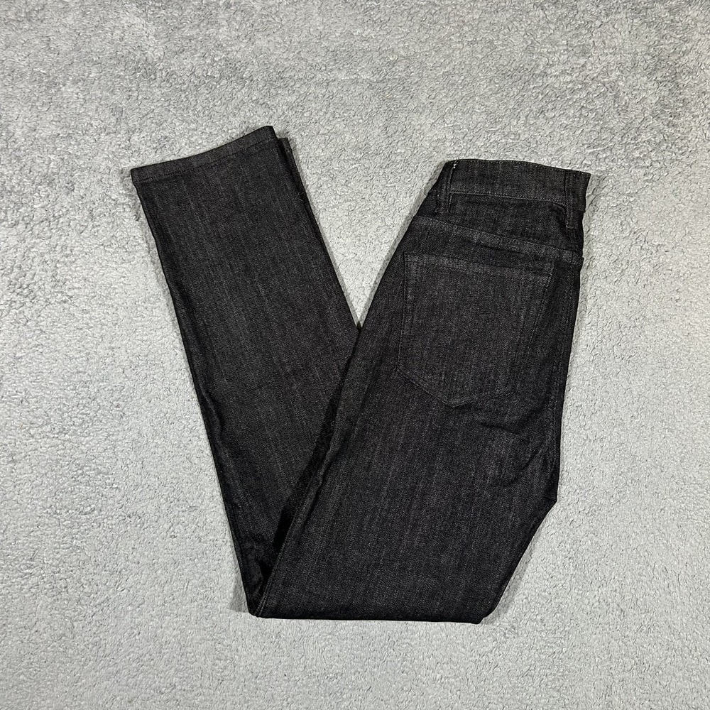 Sene Womens Black Slim Straight Jeans High Rise Size 23x28 #2264